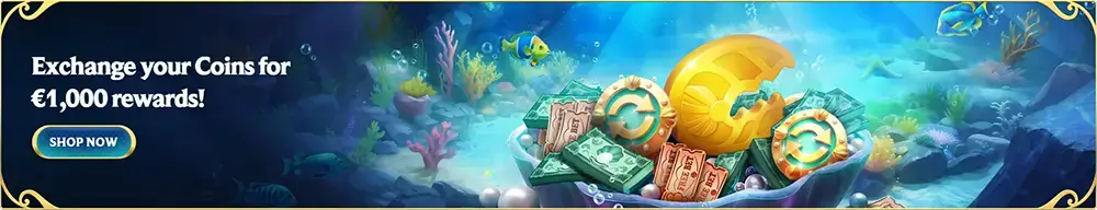 Troque suas Moedas por €1.000 em recompensas!